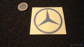 MERCEDES LOGO nalepka Metal Edition chrom - 4