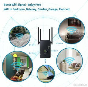 Wi-Fi Repeater, zosilňovač, 1200 Mbit/s, 2x LAN, 2,4GHz /5G - 4