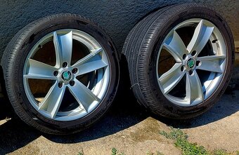 Hlinikove disky, R17, 5x112, Skoda,Kompletna letna sada - 4