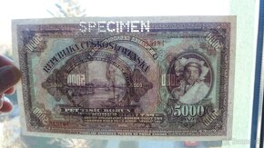 Bankovka 5000 Korun Československých  1920 Unc - 4