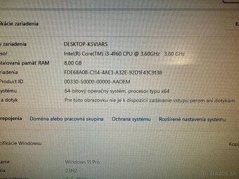 Počítač Intel i3-4160 2x3,60GHz.AMD R9 200 2GB. 256gb SSD - 4