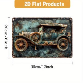 VINTAGE PLECHOVÁ TABUĽA-DEKORÁCIA NA STENU…Nova - 4