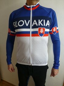 Pánsky cyklistický dres s dlhým rukávom Slovakia M - 4