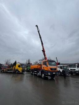 MAN TGS 8x4 Trojstranný sklápač s hydraulickou rukou EURO 5 - 4