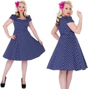 Dolly and Dotty vintage šaty vel 8 (S) - 4