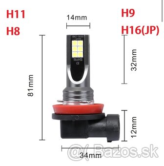 H8,H9,H11 LED 6500K 12000 lm - 4