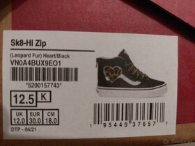 Tenisky Vans sk8 hi zip EU 30 - 4