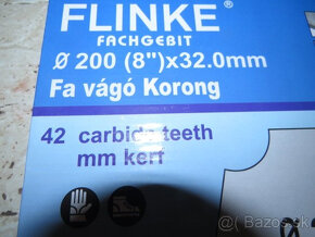 Predam novy pilovy kotuc FLINKE,priemer 200 mm - - 4