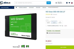 WD Green™Blue™ 240GB, 500GB, 1TB SSD 2,5" Zaruka 06/2029 New - 4