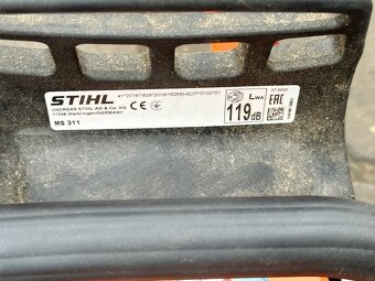 Predám málo používanú motorovú pílu zn. Stihl MS 311 - 4