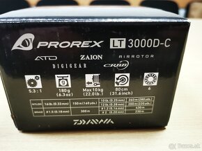 Predám prívlačový návijak Daiwa Prorex LT 3000D-C - 4