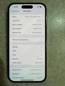 Predám IPhone 14 pro 512GB - 4