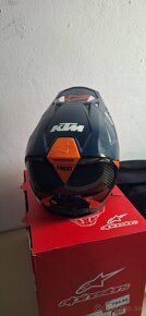 Predám prilbu Alpinestars S-M 10 KTM Supertech - 4