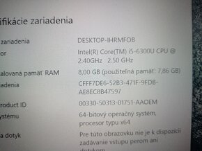 rozpredám na diely notebook Lenovo thinkpad T460 - 4