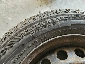 Plechové disky 5x112 + zimné pneu 205/65r16c - 4