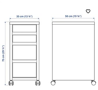 Ikea zasuvkova komoda Micke - 4