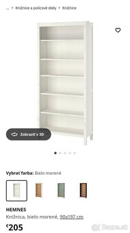 Hemnes IKEA knižnica - 4