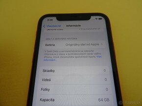 iPhone 11 64GB RED - ZÁRUKA 1 ROK - 100% BATERIA - 4