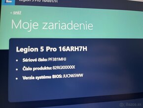 Lenovo Legion 5 pro 16ARH7H 16” WQUXGA - 4