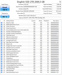 SSD M.2 SATA WD / DogFish / SSD 2TB - 4