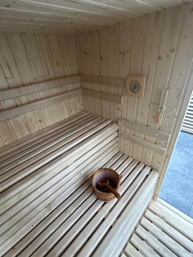 Exterierová fínska sauna s izolovanými stenami - 4