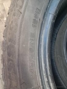 Pneumatiky zimné 2ks - Bridgestone 245/50/R18 - 4