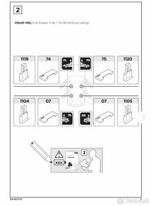 Thule kit 1673 pre VOLVO V60 2011-2019 - 4