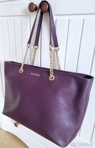 MICHAEL KORS SHOPPER AUBERGINE KABELKA - 4