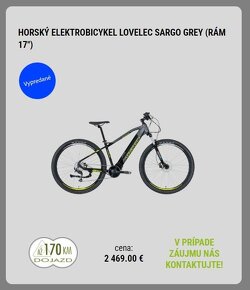 Horský elektrobicykel NOVÝ (nejazdený) Lovelec Sargo - 4