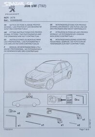 Thule Kit 4053  pre  pätky Thule 751, 753 peugeot 308 kombi - 4