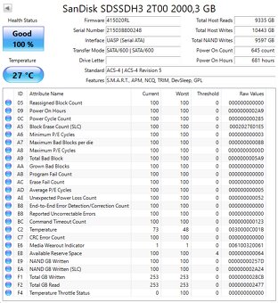 2,5" SSD Samsung / SanDisk / WD Blue 2TB - 4