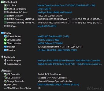 Lenovo y50-70 15.6/4710hq (4/8)/gtx860m/16/500 - 4