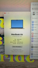 Macbook Air 15-palcovy, M2, 2023, 8GB / 512GB - 4