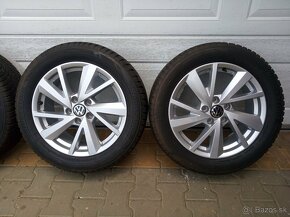 Orig. sada Audi, VW, Škoda, Seat 5x112 R17 + pneu 215/55 R17 - 4