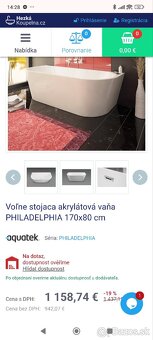 Vaňa Aquatec voľne stojaca - 4