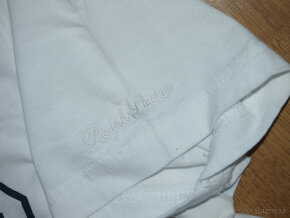Ralph Lauren pánske tričko biele - 4