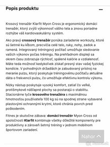 Klarfit myon cross eliptický trenažér - 4