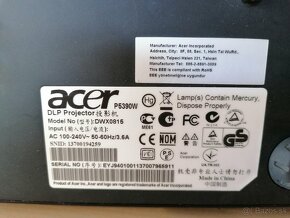 Predám Projektor Acer P5390W - 4