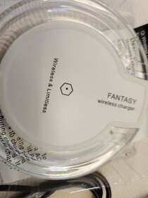 NOVÁ FANTASY WIRELESS CHARGER biela ultratenká nabíjačka - 4