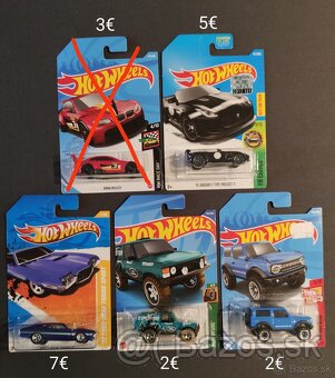 Hot Wheels mainliny na dlhých kartách - 4