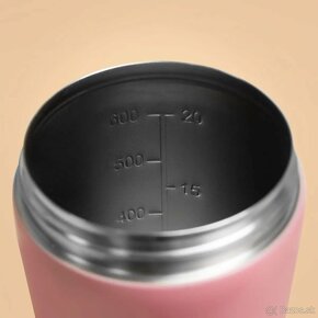 Šejker Steel 650 ml Pink - BeastPink (poškodený,ale funkčný) - 4