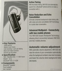 Mono Headset Bluetooth HM1000 Samsung - nový - 4