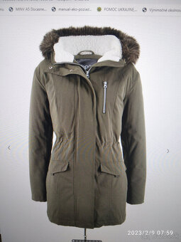 damska bunda parka bezova 36/38 - 4