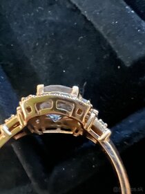 Zlatý prsten s morganitom - 4
