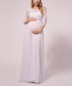 Tehotenské svadobné šaty - 4