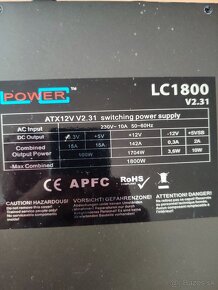 Zdroj ATX LC POWER 1800W Eff: > 85% - LC1800 V2.31 - 4