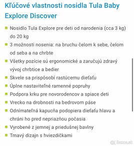 TULA Baby Explore Nosidlo – Discover - 4