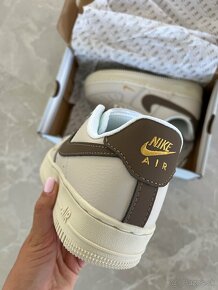 Nike Air force 1 béžovo hnedé tenisky - 4