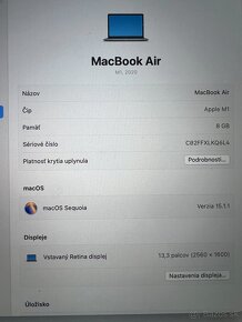 MACBOOK AIR | M1 13" | 8GB RAM | 256GB SSD - 4