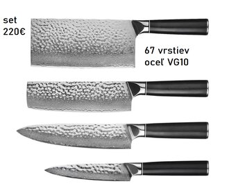 Set nozov z damaskovej ocele - 4